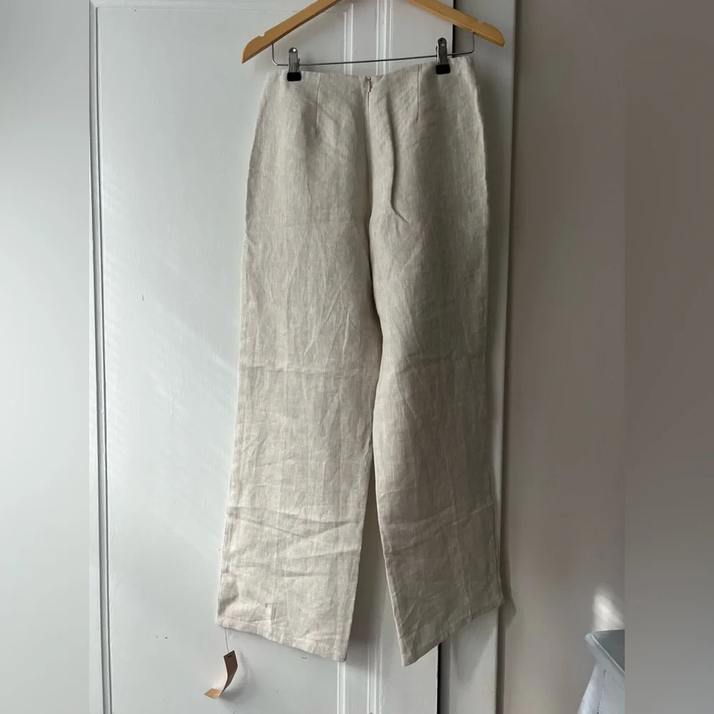 Reformation Scarlett Linen Two Piece Set in Oatmeal